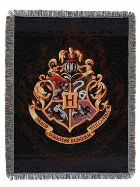 Warner Brothers Harry Potter Hogwarts House Decor Woven Tapestry Throw Blanket